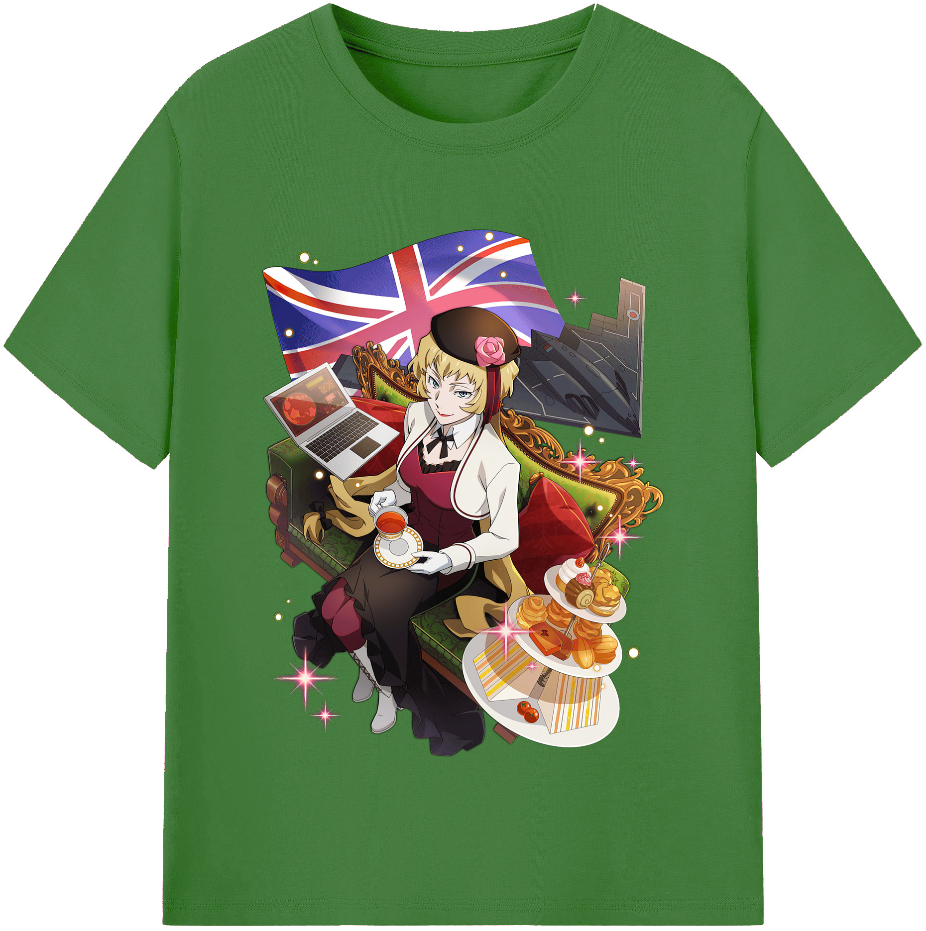 （画像用） 文豪ストレイドッグス Bungo Stray Dogs レディースカジュアルプリントTシャツ（綿100％）